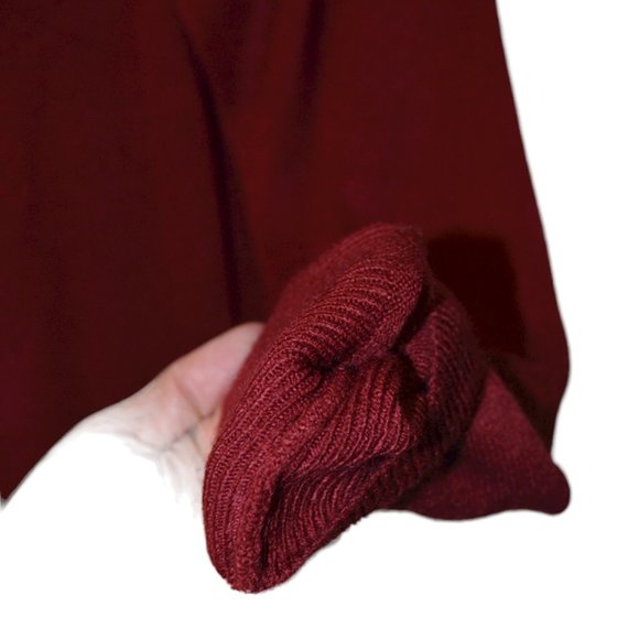Sara Bentley Knit Soft Acrylic Scarlet Red Long Sleeve Sweater XL - Picture 10 of 11